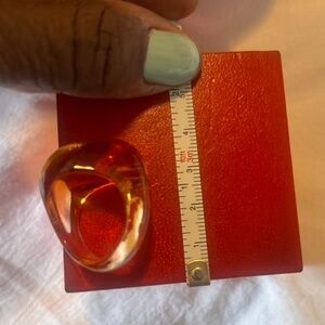Baccarat Orange Ring